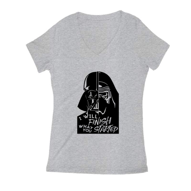 I will finish what you started Női V Kivágott póló