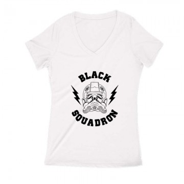 Black Squadron Női V Kivágott póló