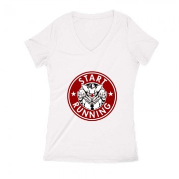 Start Running Női V Kivágott póló
