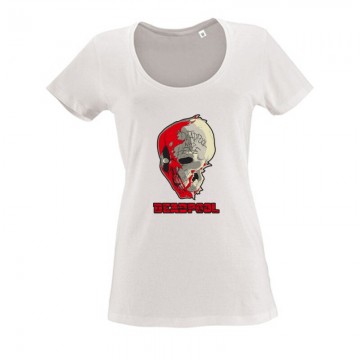 Deadpool Skull Női O Nyakú Póló