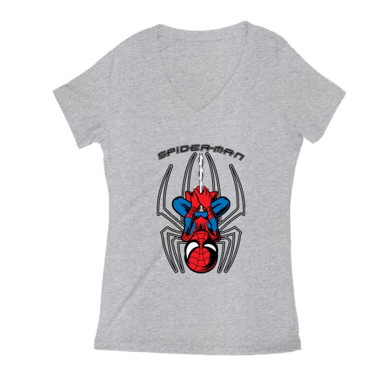 Spiderman Marvell Női V Kivágott póló