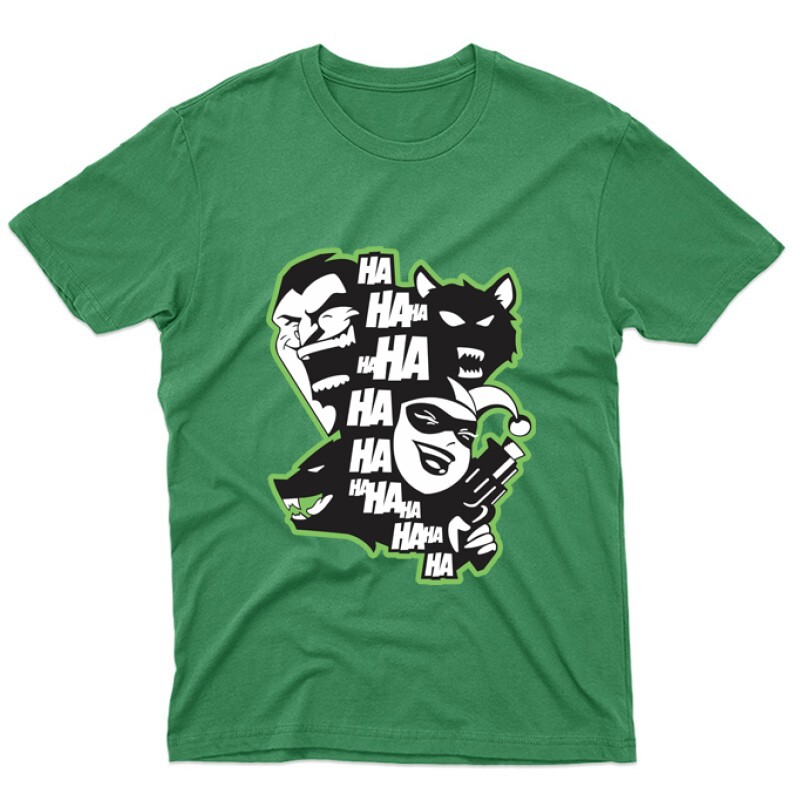 Joker Harley HA HA HA Unisex Póló