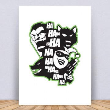 Joker Harley HA HA HA Vászonkép