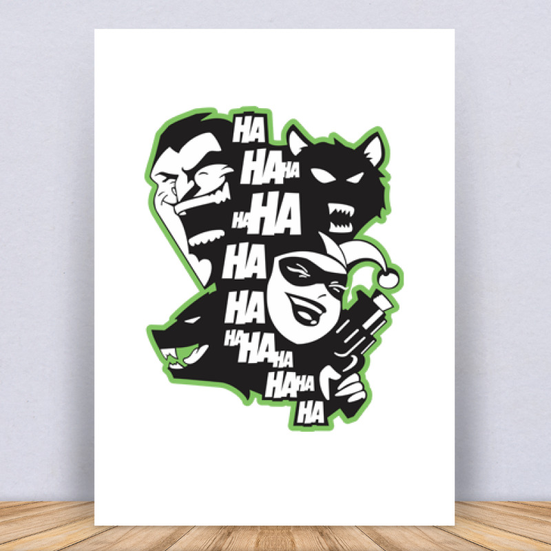 Joker Harley HA HA HA Vászonkép