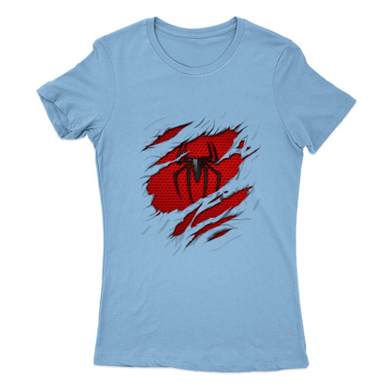 Spiderman tépett Női Póló