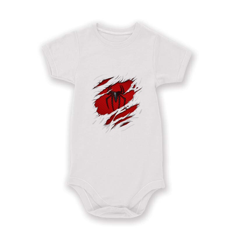 Spiderman tépett Baby Body