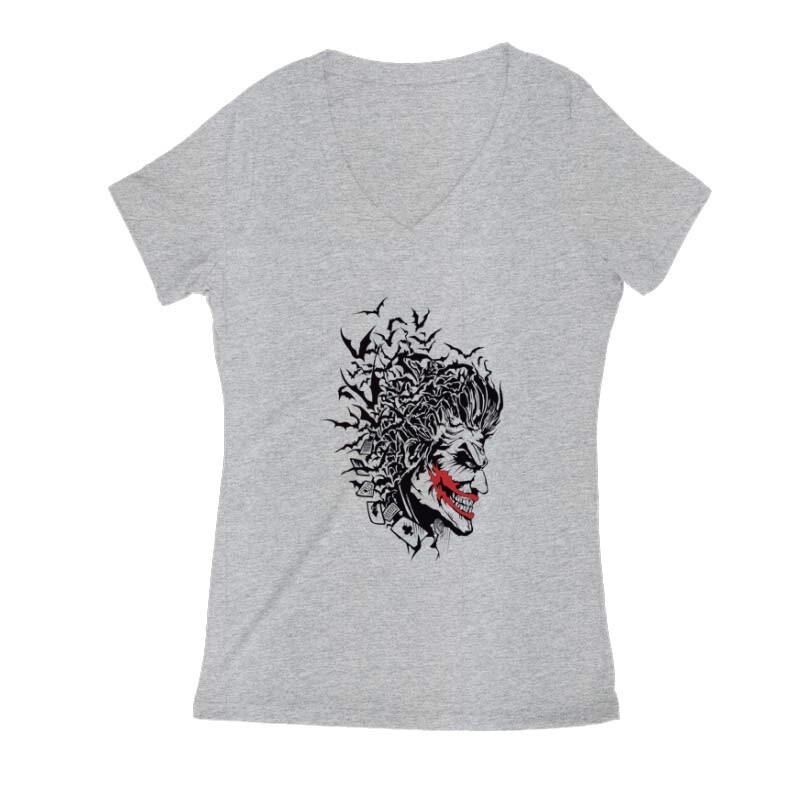 Jokerbat smile Női V Kivágott póló