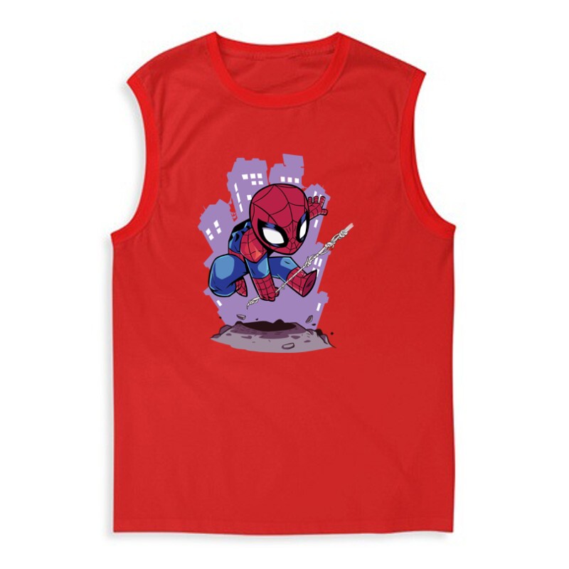 Spiderman chibi Férfi Trikó