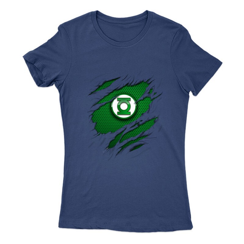 Green Lantern tépett Női Póló