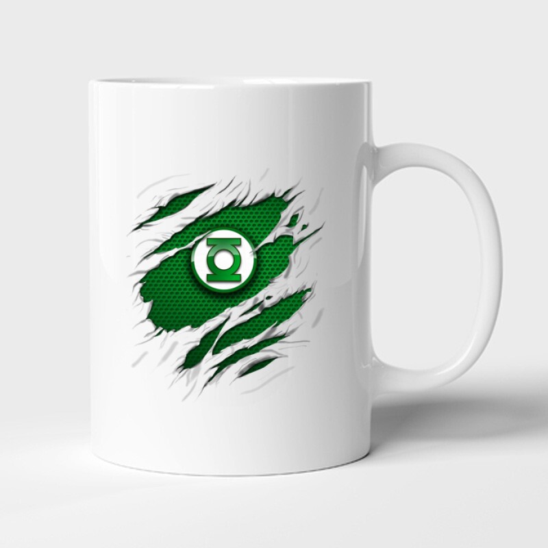 Green Lantern tépett Bögre