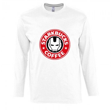 Ironman Starkbucks Coffee Hosszú Ujjú Póló
