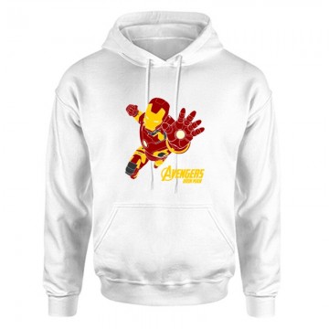 Avengers Ironman Unisex Kapucnis Pulcsi