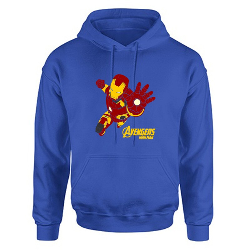 Avengers Ironman Unisex Kapucnis Pulcsi