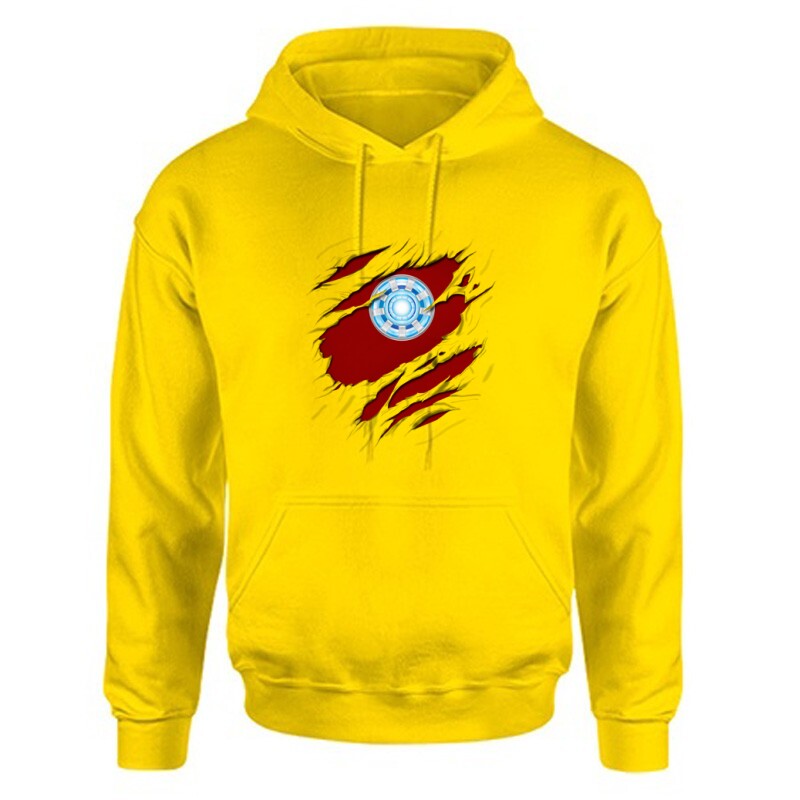 Ironman tépett Unisex Kapucnis Pulcsi