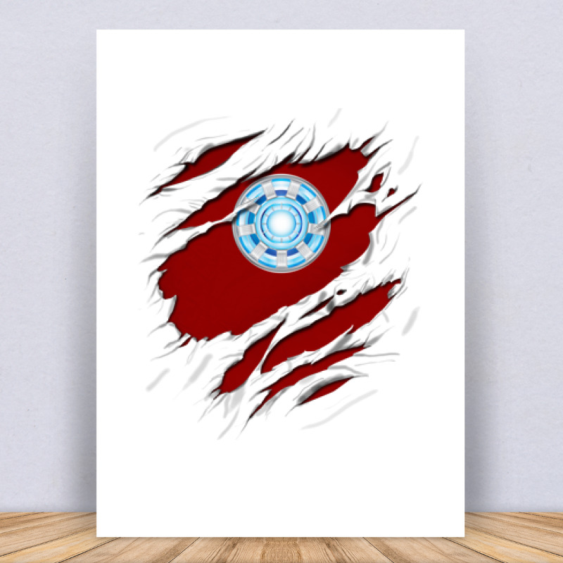 Ironman tépett Vászonkép