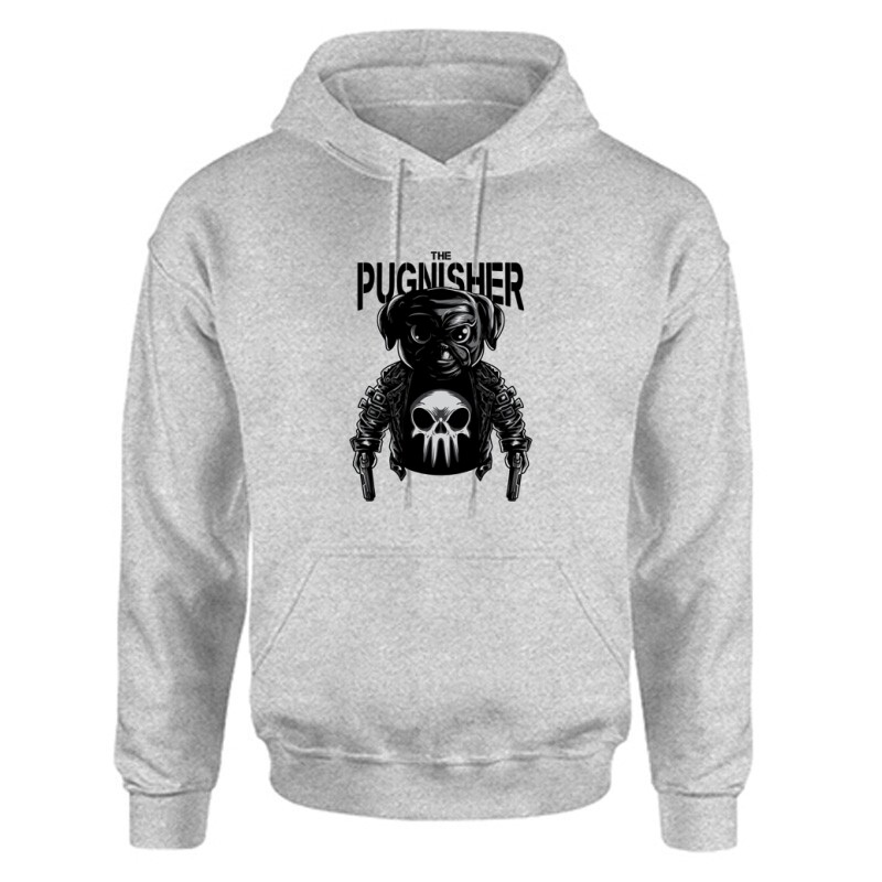 The Pugnisher Unisex Kapucnis Pulcsi