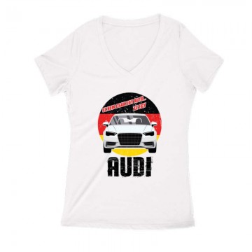 Ez egy Audi Női V Kivágott póló