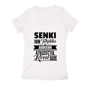 Senki sem tökéletes Női V Kivágott póló