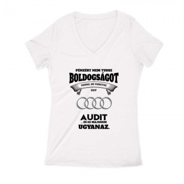 Pénzért nem tudsz boldogságot Női V Kivágott póló