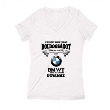 A pénz nem boldogít de... Női V Kivágott póló
