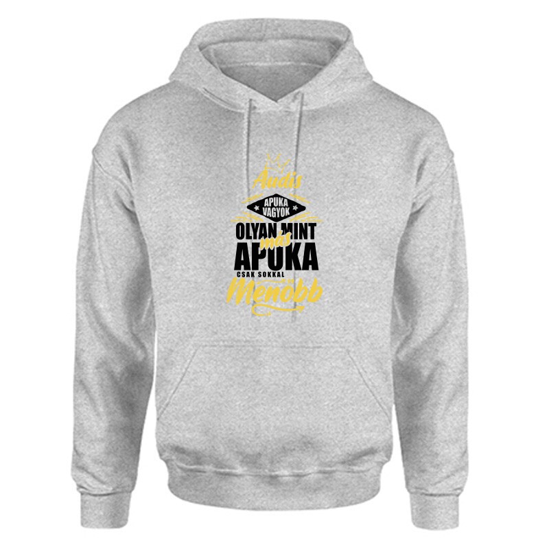 Audis Apuka Unisex Kapucnis Pulcsi