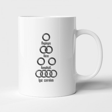 Igaz Szerelem Audi Bögre