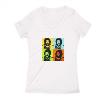 4 color Női V Kivágott póló