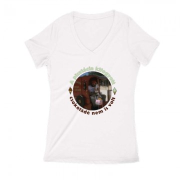 A pisztácia kifogyott, csokoládé nem is volt Női V Kivágott póló