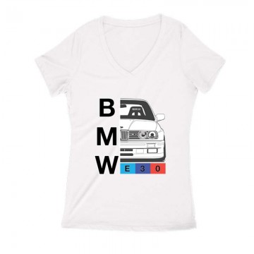 BMW E30 (II) Női V Kivágott póló