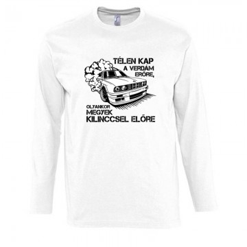 Kilinccsel előre BMW Hosszú Ujjú Póló