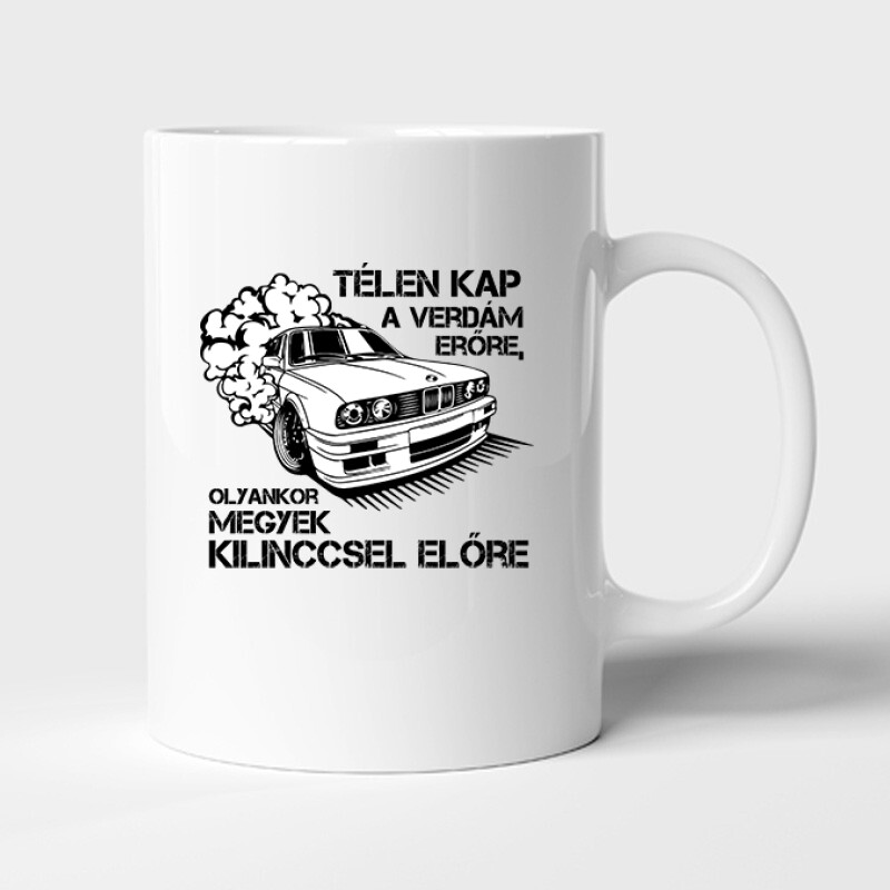 Kilinccsel előre BMW Bögre