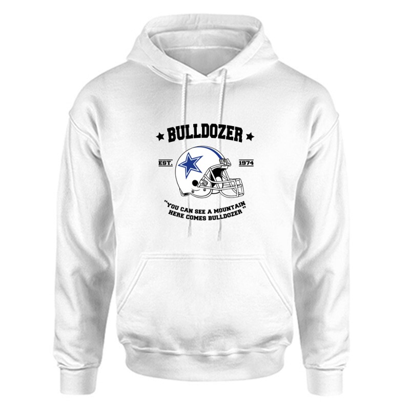 Here comes Bulldozer Unisex Kapucnis Pulcsi