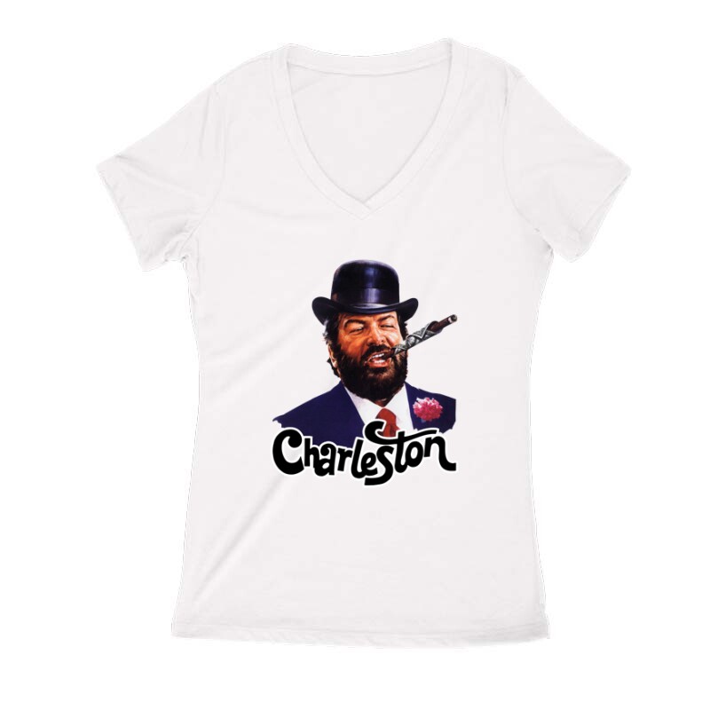 Charleston color Női V Kivágott póló
