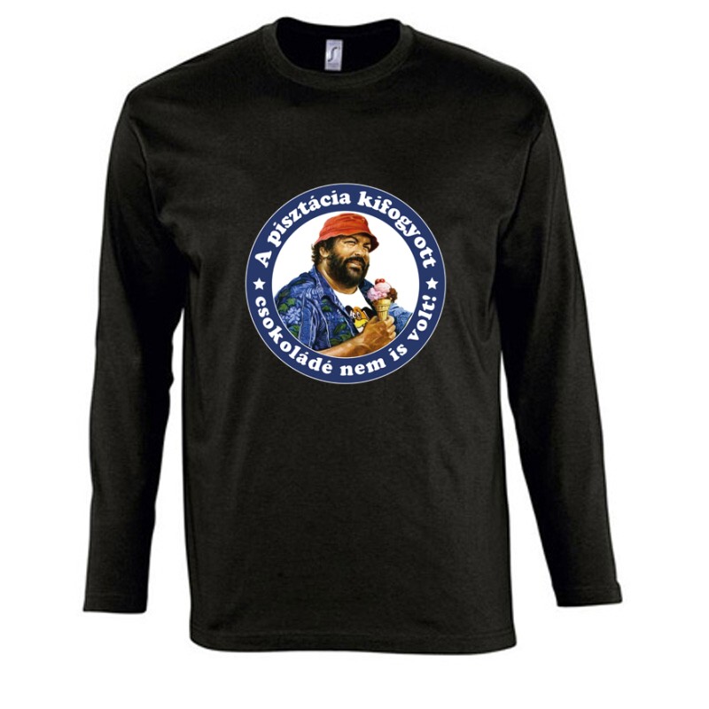 A pisztácia kifogyott , csokoládé nem is volt (color) Hosszú Ujjú Póló