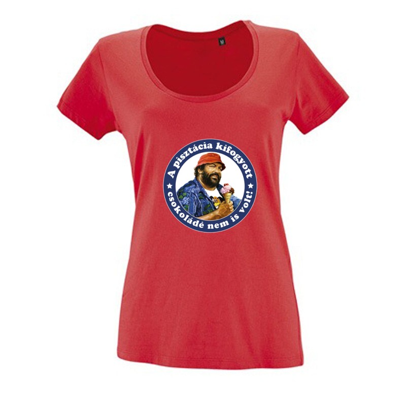 A pisztácia kifogyott , csokoládé nem is volt (color) Női O Nyakú Póló