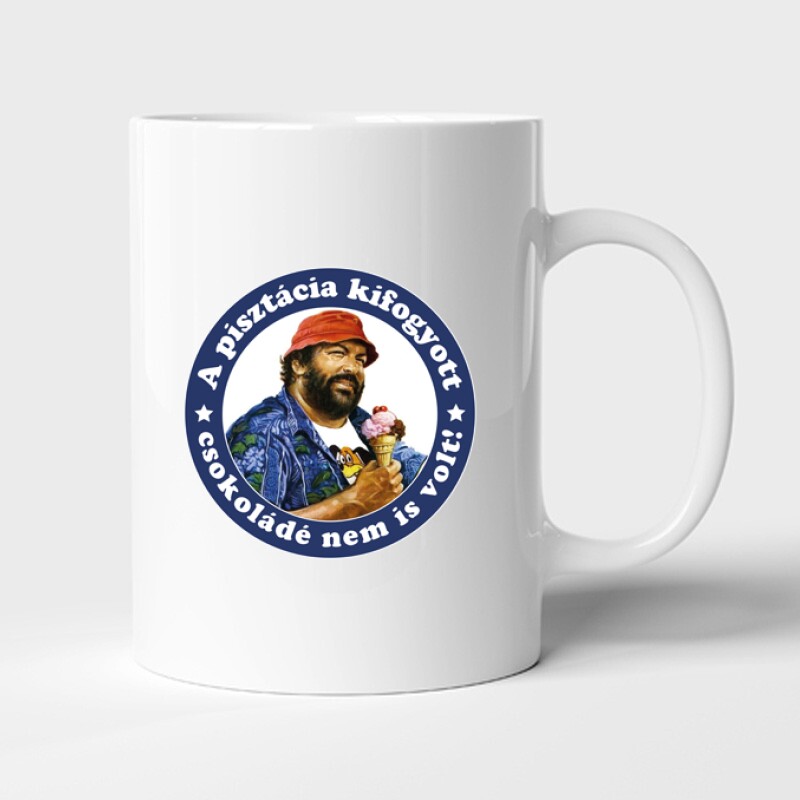 A pisztácia kifogyott , csokoládé nem is volt (color) Bögre