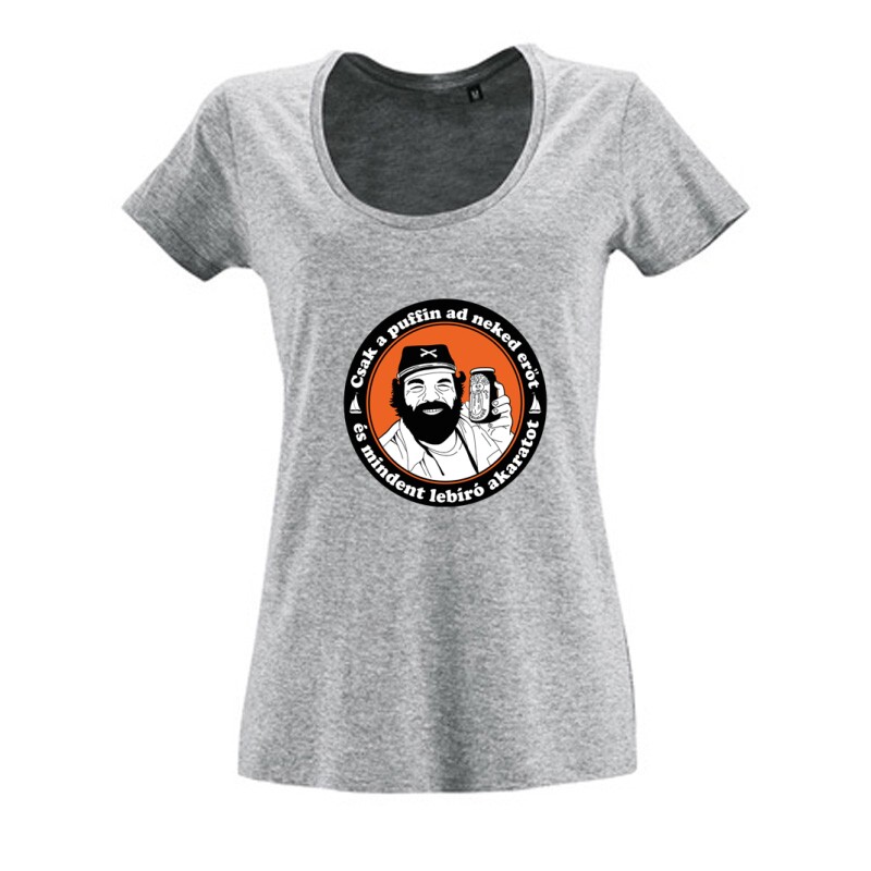 Csak a puffin ad neked erőt 2 Női O Nyakú Póló