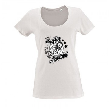 Csak a puffin ad neked erőt (ököl) Női O Nyakú Póló