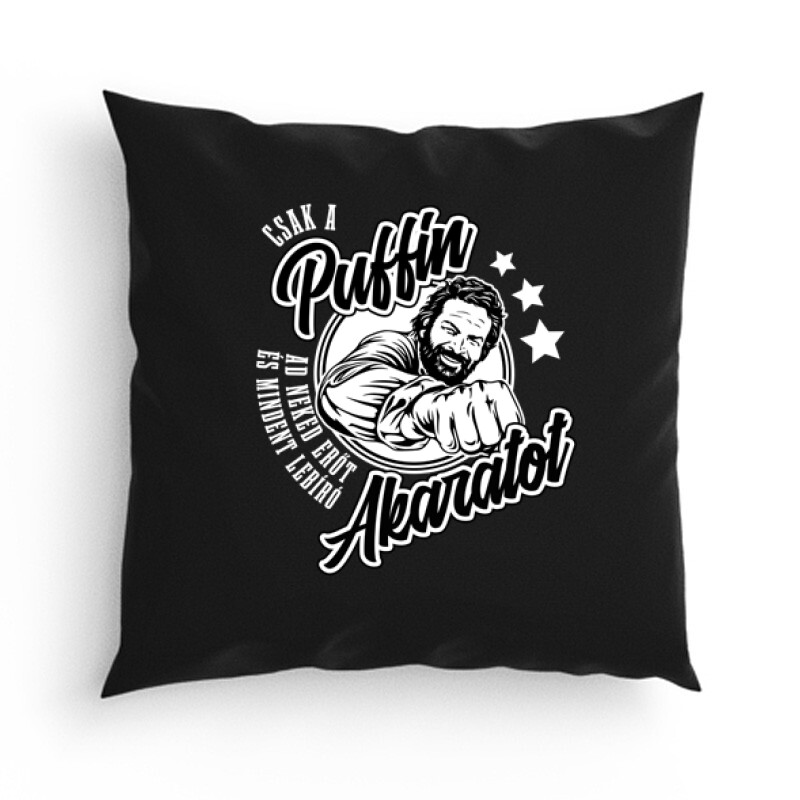 Csak a puffin ad neked erőt (ököl) Párna