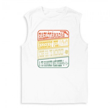 Rablótámadás, kezeket fel! (kopott) Férfi Trikó