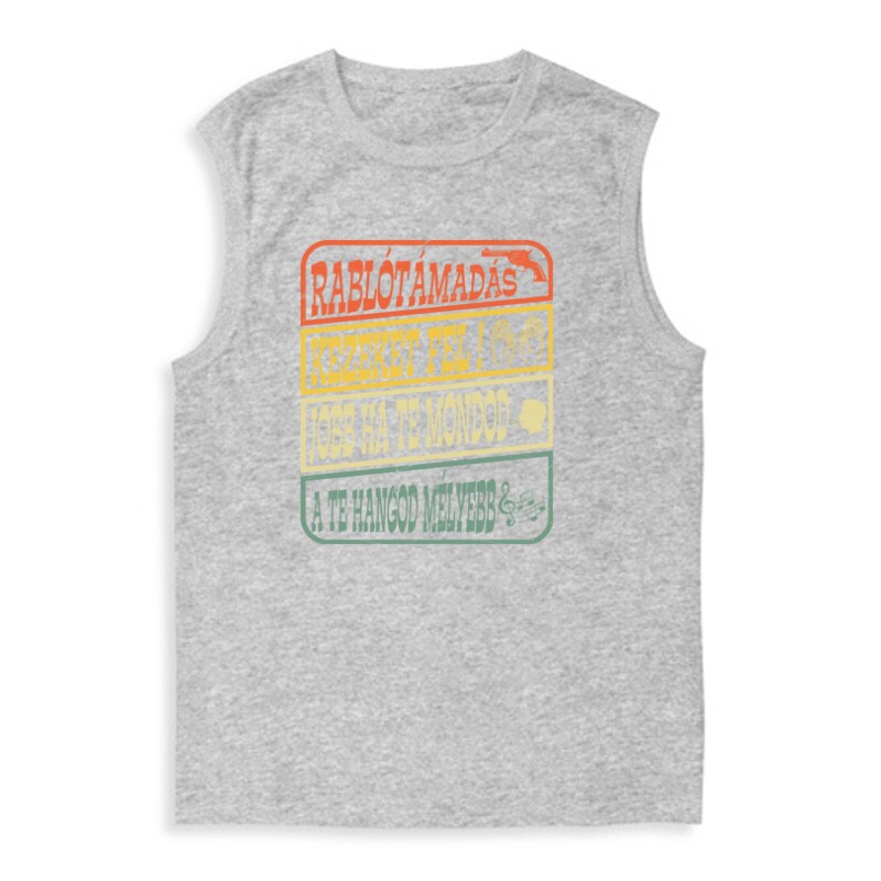 Rablótámadás, kezeket fel! (kopott) Férfi Trikó