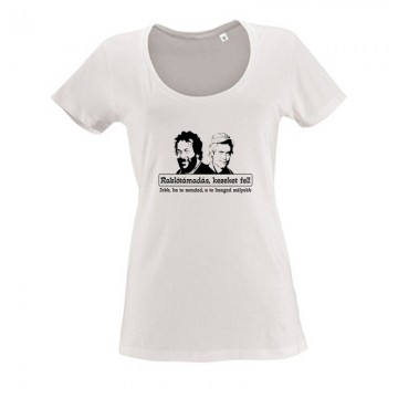 Rablótámadás, kezeket fel! (two face) Női O Nyakú Póló
