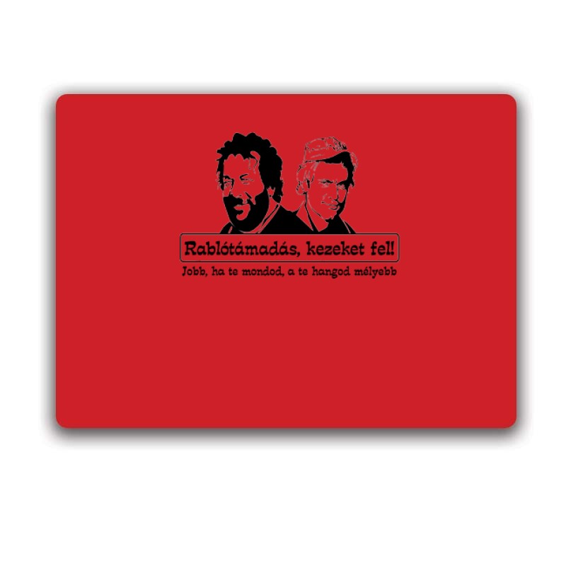 Rablótámadás, kezeket fel! (two face) Egérpad