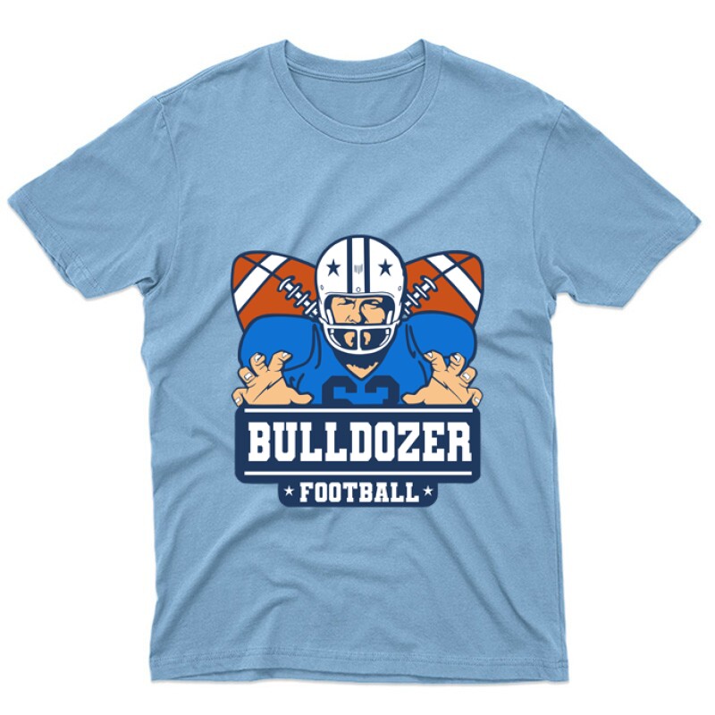 Bulldozer Football Unisex Póló