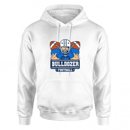Bulldozer Football Unisex Kapucnis Pulcsi