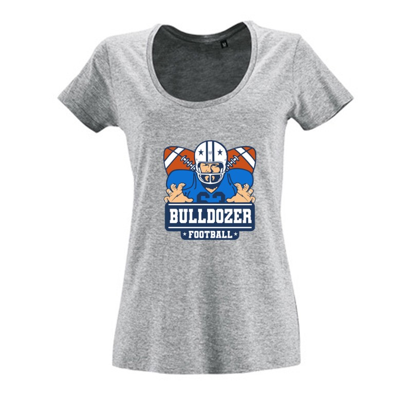 Bulldozer Football Női O Nyakú Póló