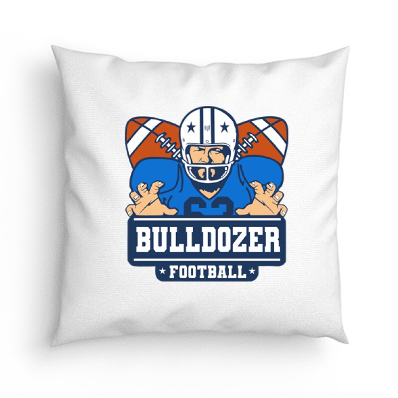 Bulldozer Football Párna