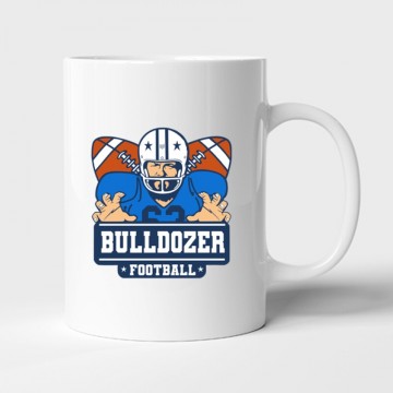 Bulldozer Football Bögre
