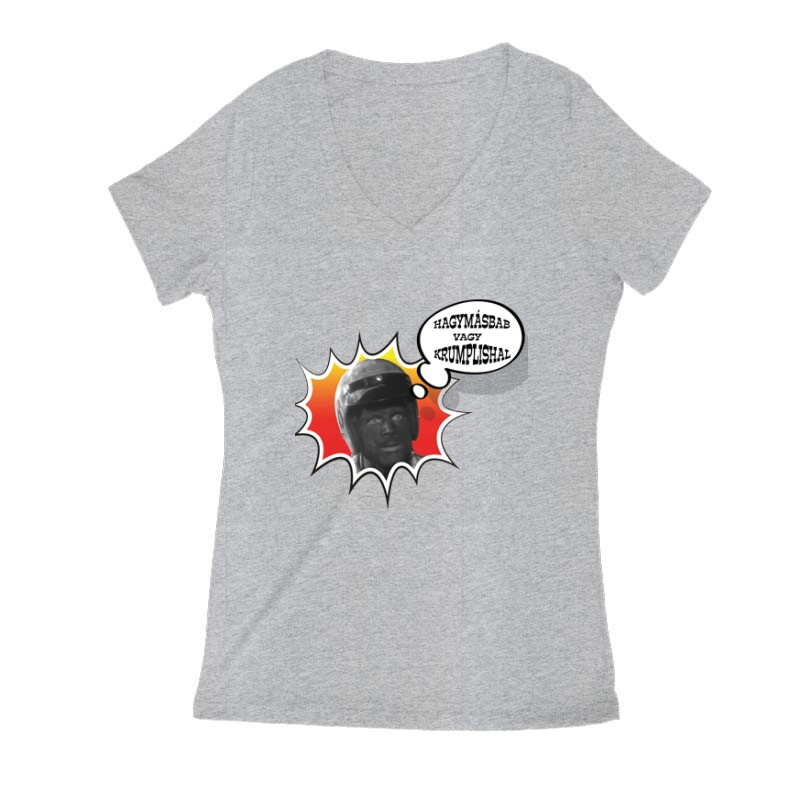 Hagymásbab vagy krumplishal Női V Kivágott póló