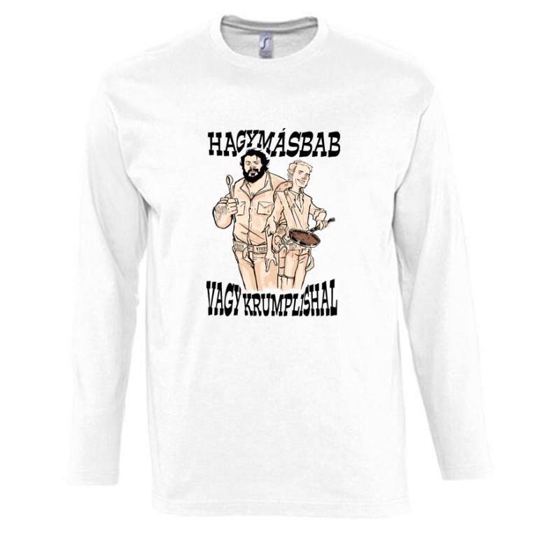 Hagymásbab vagy krumplishal western Hosszú Ujjú Póló